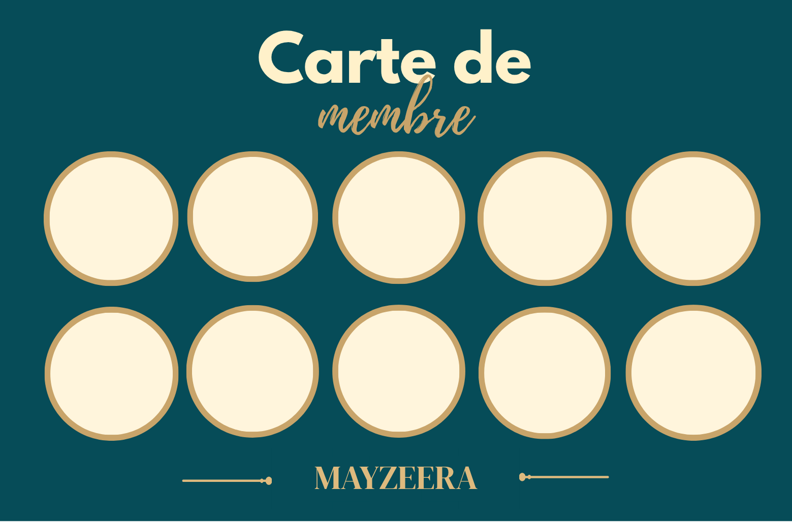 Carte de membre MAYZEERA
